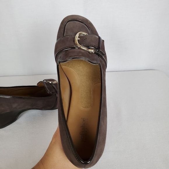 Softshoe by Medicus Pride leather heeled Mary jane pilgrim slip on shoes - Picture 5 of 10